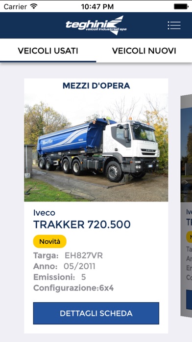 Screenshot #1 pour Teghini Veicoli Industriali