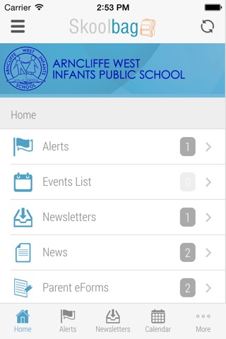 Arncliffe West Infants Public School - Skoolbag screenshot 2