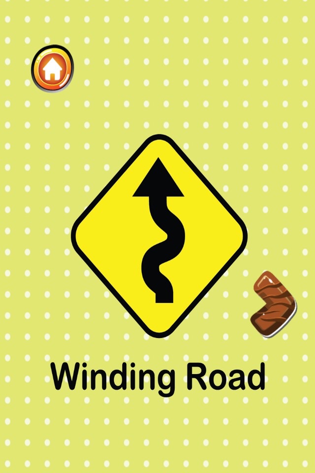 Traffic Signs Flashcards: English Vocabulary Learning Free For Family & Kids! screenshot 2