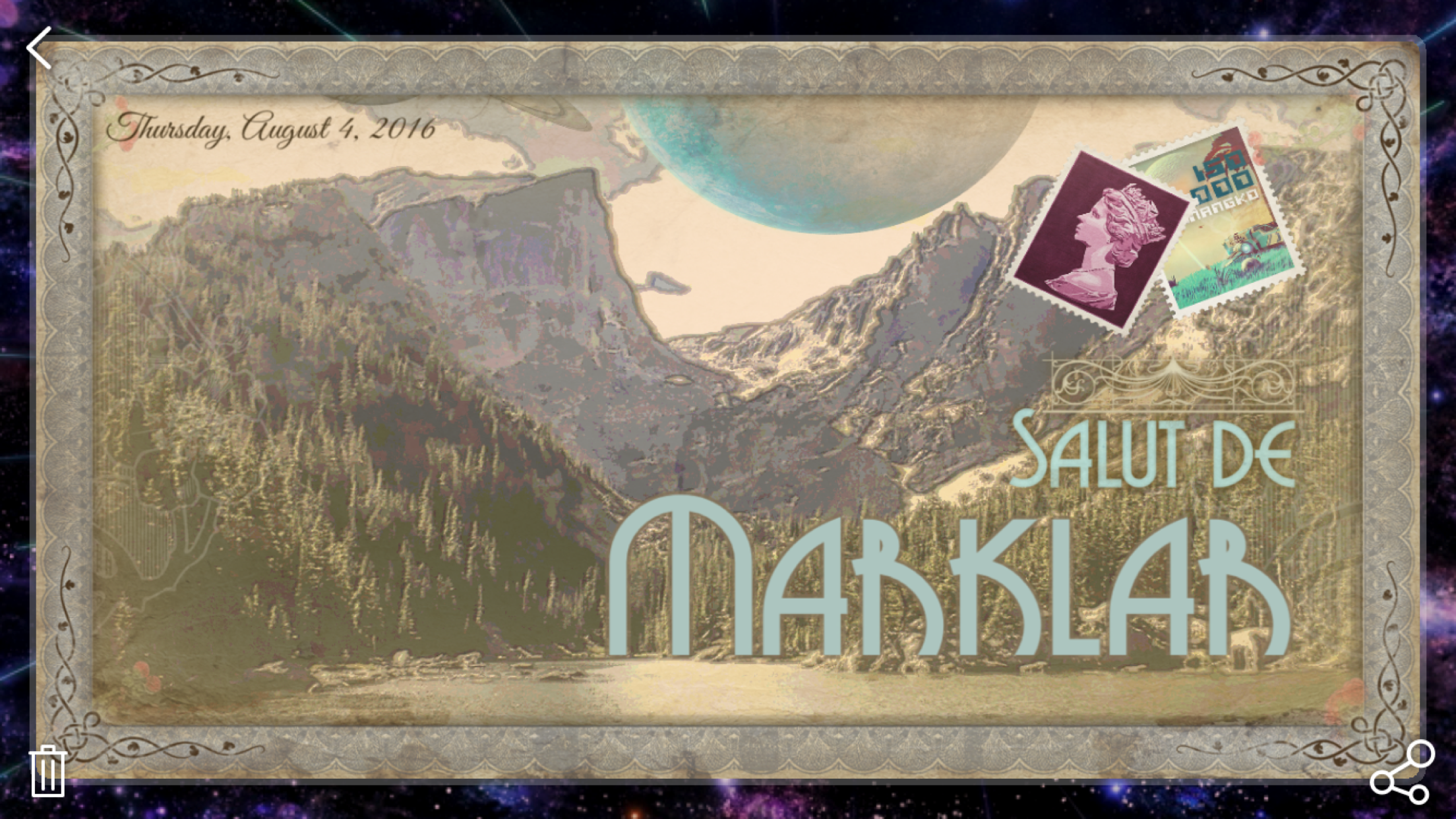Greetings from the Galaxy — Turn your Photos into Amazing Postcards for No Man's Sky screenshot 4
