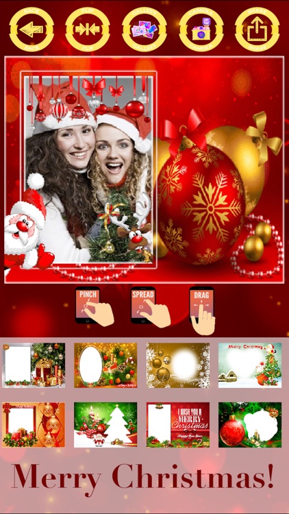 Merry Christmas photo frames - create cards screenshot-4