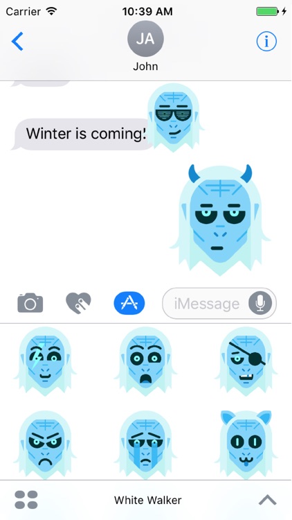 White Walker sticker pack