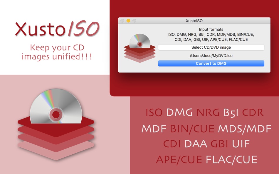 XustoISO - CD DVD image converter - 1.6 - (macOS)