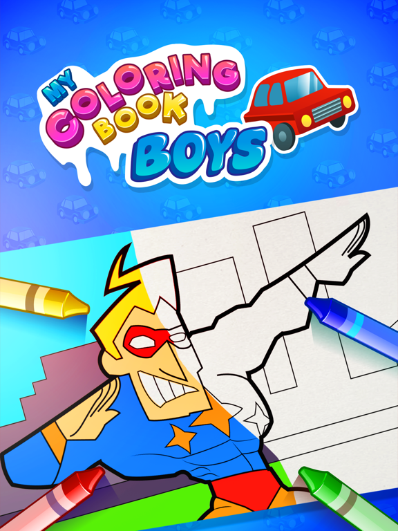 Screenshot #4 pour My Coloring Book: Boys - Jeu de Dessin Amusant