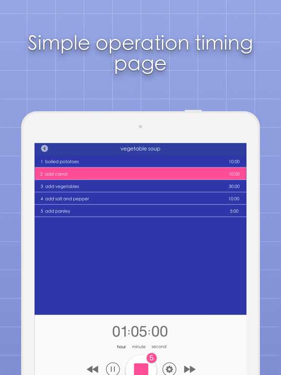 Timer Task iPad screenshot