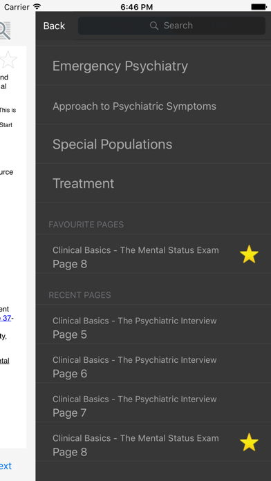 McMaster Psychiatry Handbook Screenshot