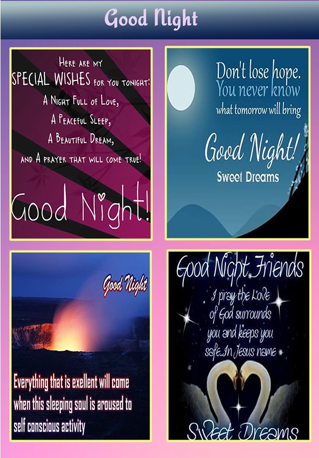 Good Night Wishes - Send Greetings To Your Beloved screenshot 2