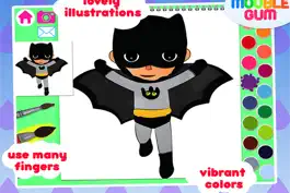 Game screenshot superhero coloring book - painting app for kids  - learn how to paint a super heroes hack
