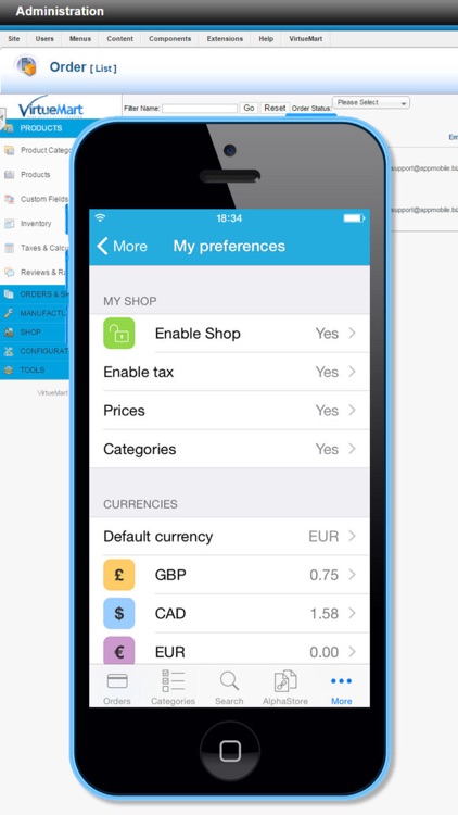 Store Admin for VirtueMart Shop screenshot-4