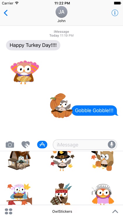 Christmas Owl Stickers - Xmas Turkey Sticker