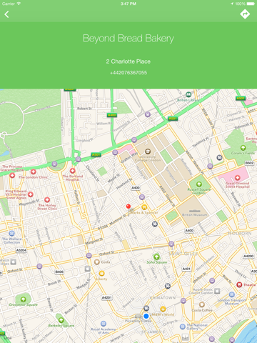 Screenshot #5 pour GluteNO - Trouver un restaurant ou un bar pour coeliaque dans votre région