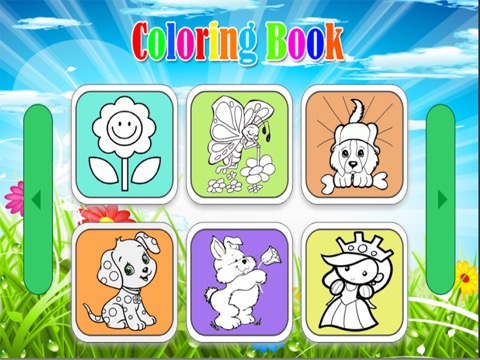 Animals Coloring Books - dog cat princess and flower drawing painting games for kidsのおすすめ画像4