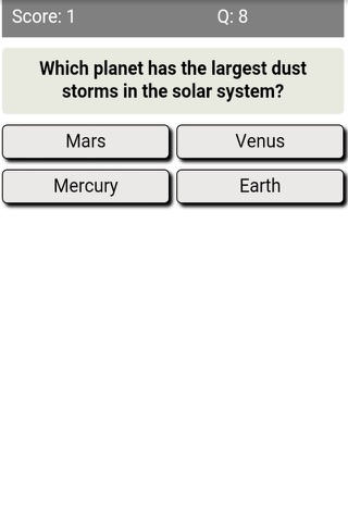 Astronomy Revision Quiz screenshot 4