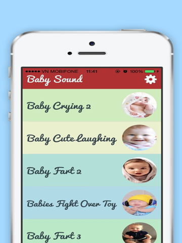 Screenshot #5 pour Lullabies - Baby Sound, Baby Cry, Baby Laugh , Kids Sounds ,Kids Voice