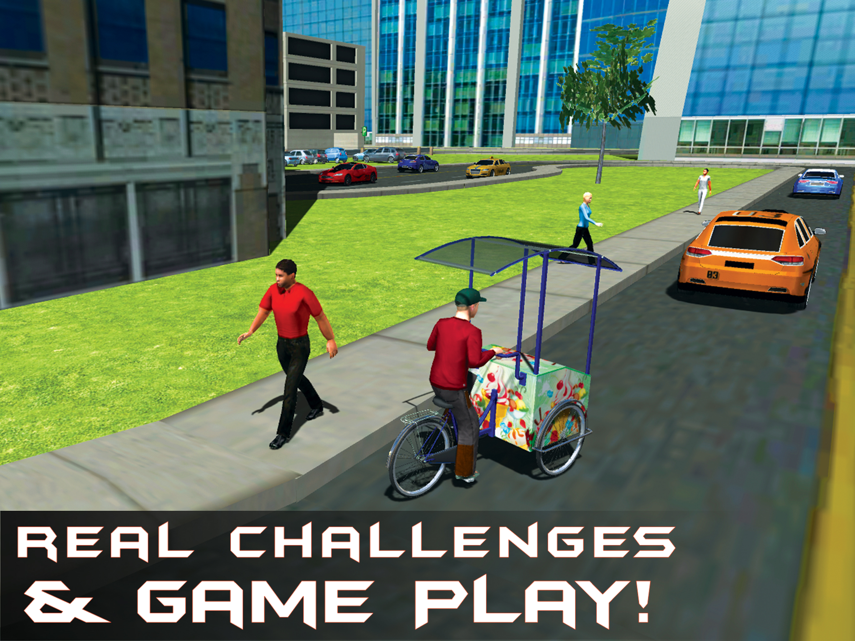 City Ice Cream Delivery – Ride bicycle simulator to sell yummy frozen food