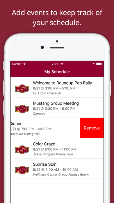 How to cancel & delete MSU & MORE: Midwestern State University Events from iphone & ipad 3