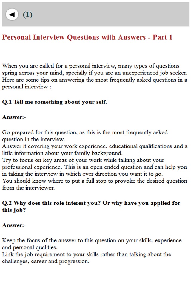 HR Interview Preparation Guide screenshot 3