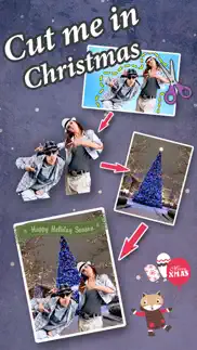 cut me in christmas photos - change yr look to santa claus & xmas elf iphone screenshot 1