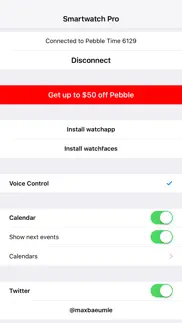 smartwatch pro for pebble iphone screenshot 1