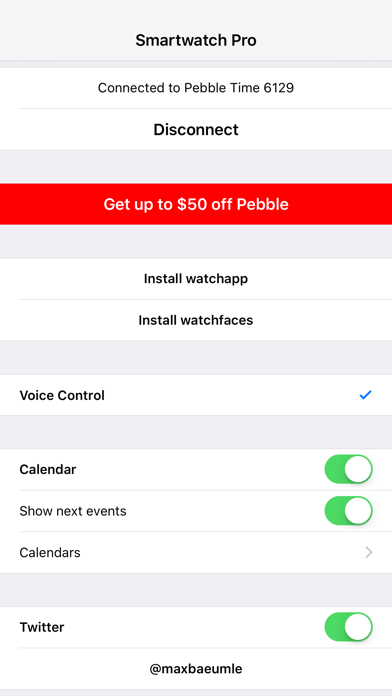 Smartwatch Pro for Pebble Screenshot