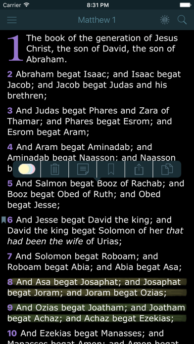 Screenshot #2 pour Holy Bible. New Testament. The King James Version