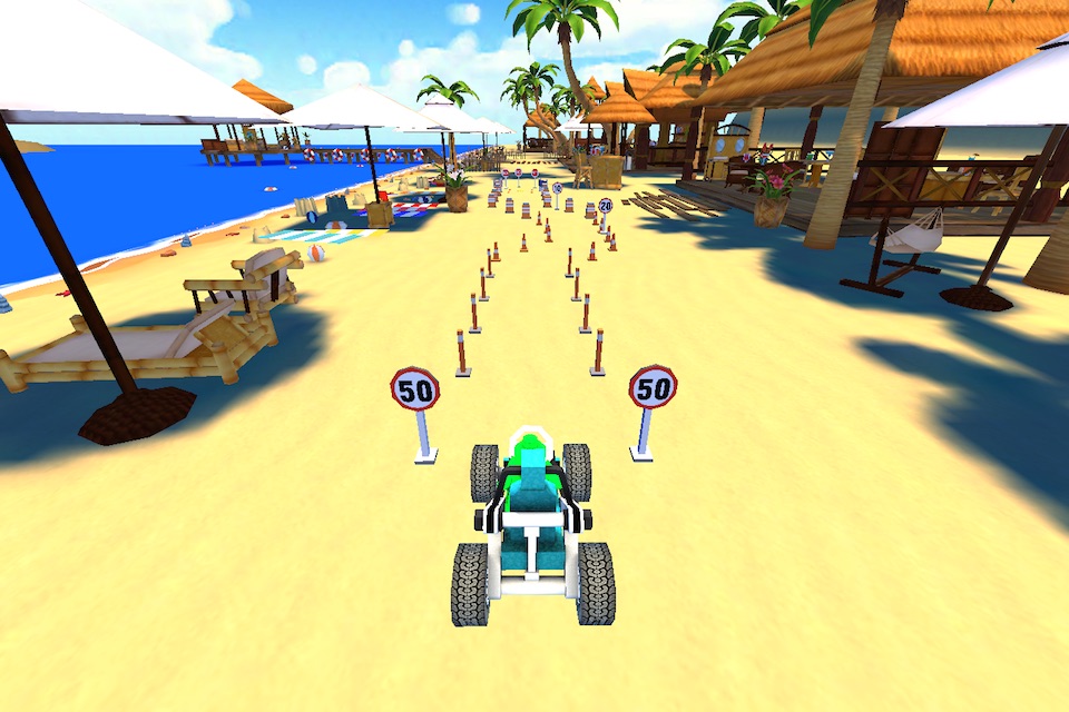 Crazy Beach Car Parking screenshot 2