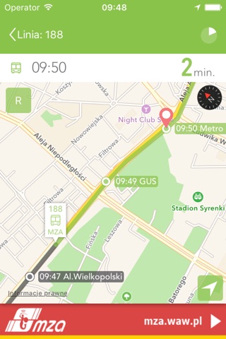 TramBus beta, odjazdy live komunikacji w Warszawie screenshot 4