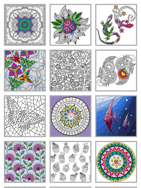 Screenshot #5 pour Mindfulness coloring - Anti-stress art therapy for adults (Book 2)