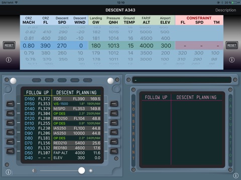 Descent Planning A343 screenshot 2