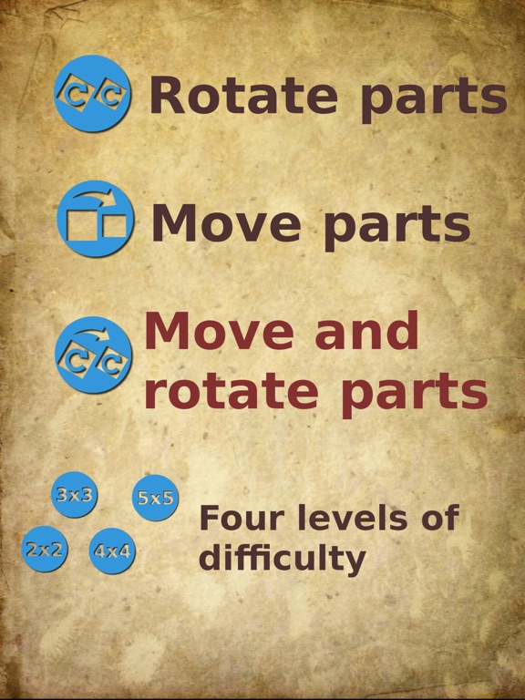 Screenshot #5 pour Rotate and move puzzle pieces. Lite