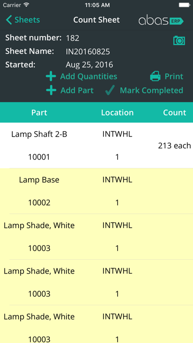 abas ERP Physical Inventory & Cycle Count screenshot 2