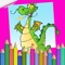 My Pet Dragon Coloring Book For Kids : Learn To Paint Little Dragon Cartoon And Monster Picture Free
