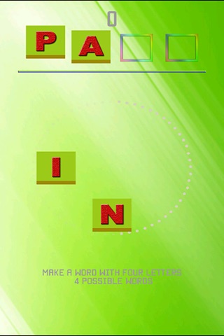 Four Word Letters - Kids Learning School Training game for fun screenshot 4