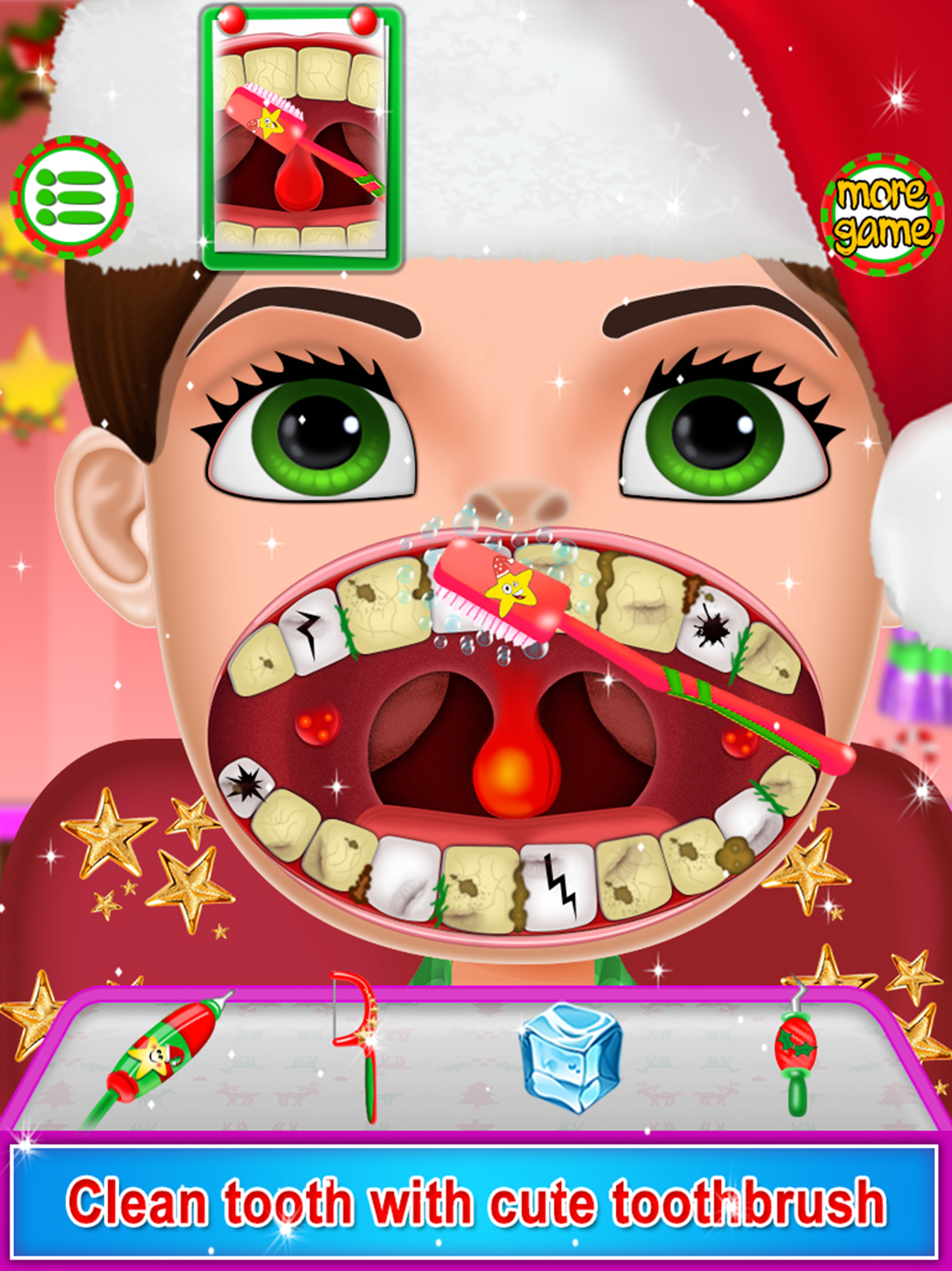 Christmas Dentist Mania - Free Kids Doctor game screenshot 8