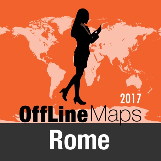 Rome Offline Map and Travel Trip Guide icon