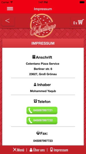 Celentano Pizza Service(圖3)-速報App