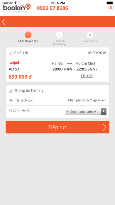 Screenshot #2 pour Bookin.vn - Đặt vé máy bay