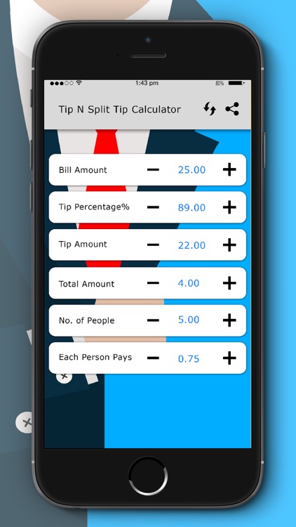 Split n Tip LITE - Fast Bills Calculator