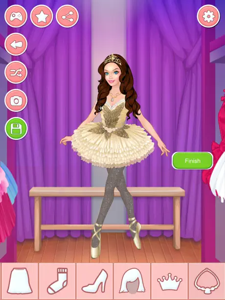 Ballerina Dress Up - Smink Und Anzieh Spiele