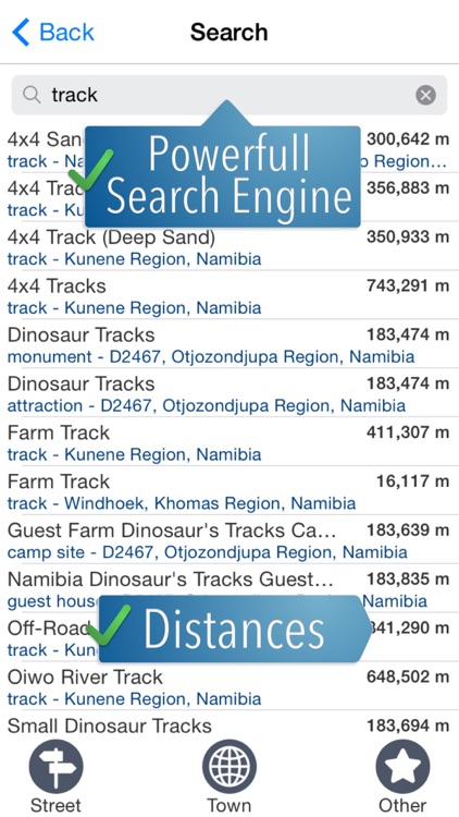 Namibia Travelmapp