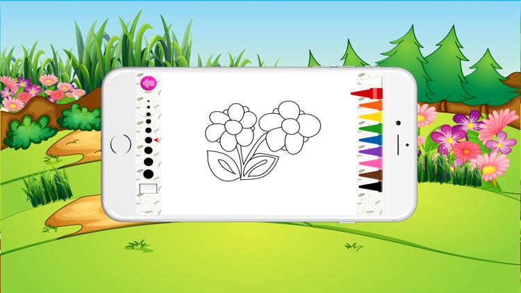 Free Color Book (Flower), Coloring Pages & Fun Educational Learning Games For Kids!