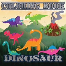 Activities of Kids Coloring Book Paint Animals With Dinosaur