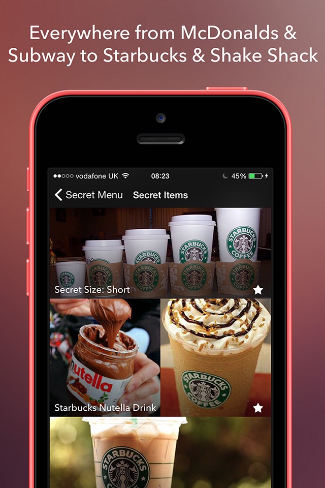 Secret Menu screenshot 2