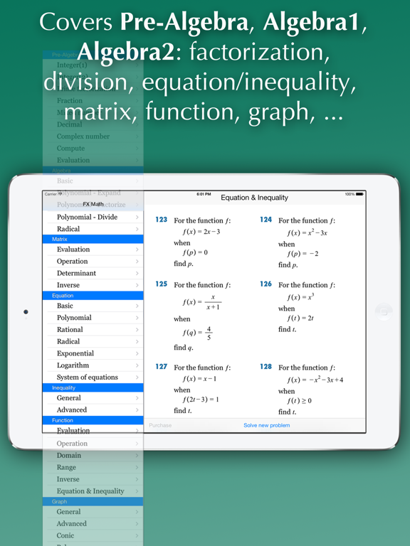 Screenshot #5 pour FX Algebra Solver