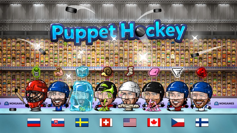Puppet Hóquei: Campeonato da cabeça grande nofeet Marionette slapshot estrelas 2016 screenshot 3