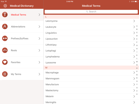 Screenshot #5 pour My Medical Dictionary