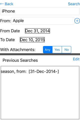 MailSearch screenshot 2