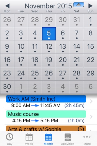 TimeTable Lite: Easily Create Timetables and Calendar Events screenshot 3