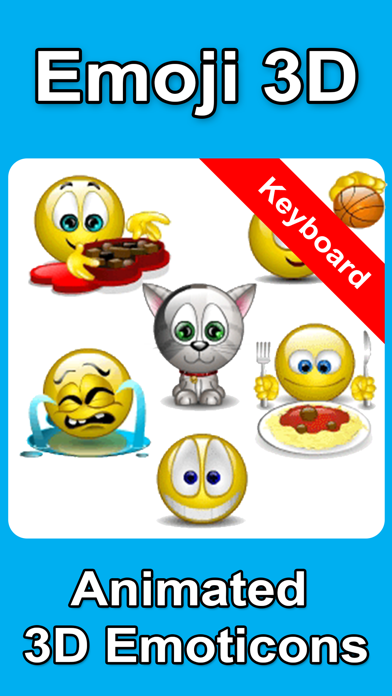 Animated 3D Emoji Emoticons + SMS Smiley Faces Pics HD Screenshot 1