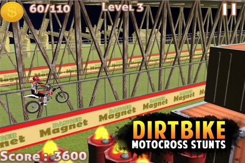 DIRT BIKE MOTOCROSS STUNTS - 3D XTREME DIRT BIKE STUNT MANIA screenshot 2